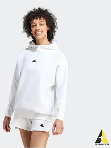 Women s Z N E overhead hoodie white - ADIDAS - BALAAN 1