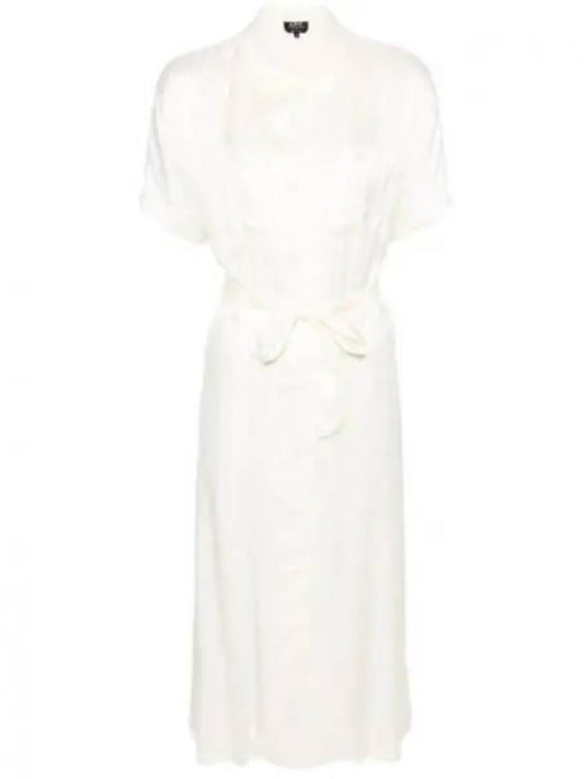 New Drew Midi Dress Cream White - A.P.C. - BALAAN 2