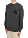 Men's Evans Logo Sweatshirt Grey - ISABEL MARANT - BALAAN 3