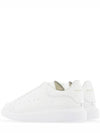 Oversized Leather Tab Low Top Sneakers White - ALEXANDER MCQUEEN - BALAAN 5