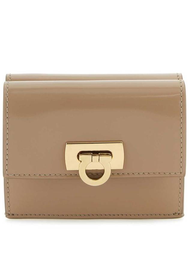 Salvatore Gancini Compact Halfwallet Beige - SALVATORE FERRAGAMO - BALAAN 2