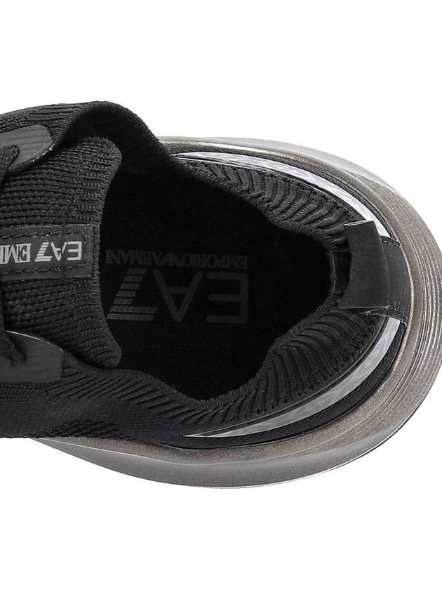 Logo Low Top Sneakers Black - EMPORIO ARMANI - BALAAN 5