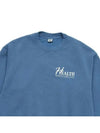 Crew Neck Brushed Sweatshirt Blue - SPORTY & RICH - BALAAN 4