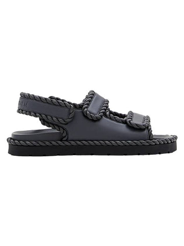 Jack Flat Sandals Ardoise - BOTTEGA VENETA - BALAAN 1