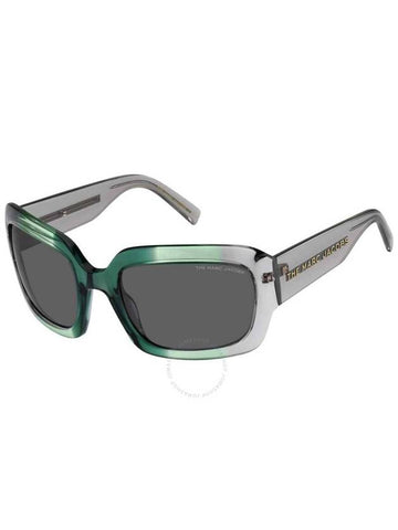 Marc Jacobs Grey Rectangular Ladies Sunglasses MARC 574/S 08YW/IR 59 - MARC JACOBS - BALAAN 1