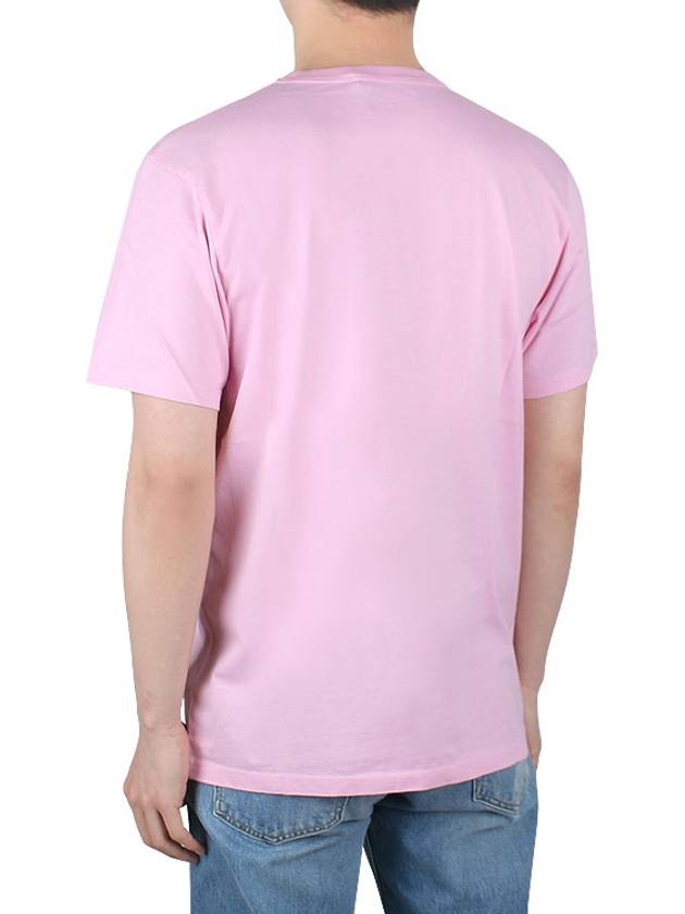 Grey Fox Head Patch Classic Short Sleeve T-Shirt Dusty Rose - MAISON KITSUNE - BALAAN 5