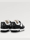 Men's LV Trainer Monogram Denim Low Top Sneakers Black White - LOUIS VUITTON - BALAAN 5