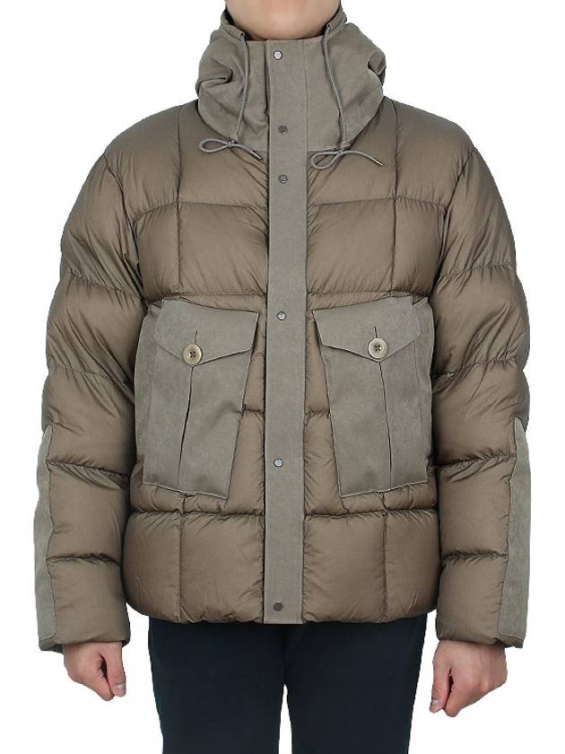 Tempest Combo Down Jacket Padded Khaki - TEN C - BALAAN 3