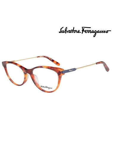 Ferragamo Glasses Frame SF2852 214 Round Acetate Men Women Glasses - SALVATORE FERRAGAMO - BALAAN 1