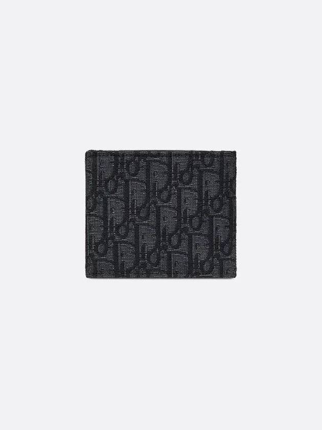 Wallet Black  Oblique Jacquard - DIOR - BALAAN 5