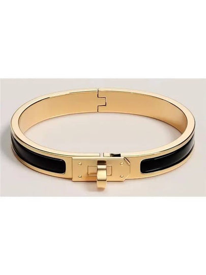 Mini Clic Kelly Bracelet Gold Black - HERMES - BALAAN 2