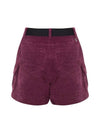 Banded corduroy cargo shorts Wine - BUTTONPLAY - BALAAN 2