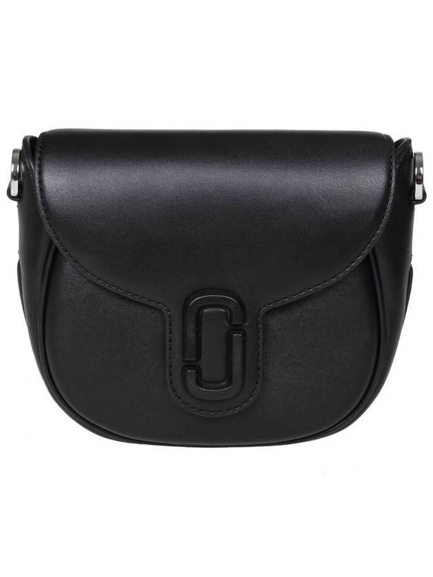 The J Marc Logo Strap Small Saddle Cross Bag Black - MARC JACOBS - BALAAN 2