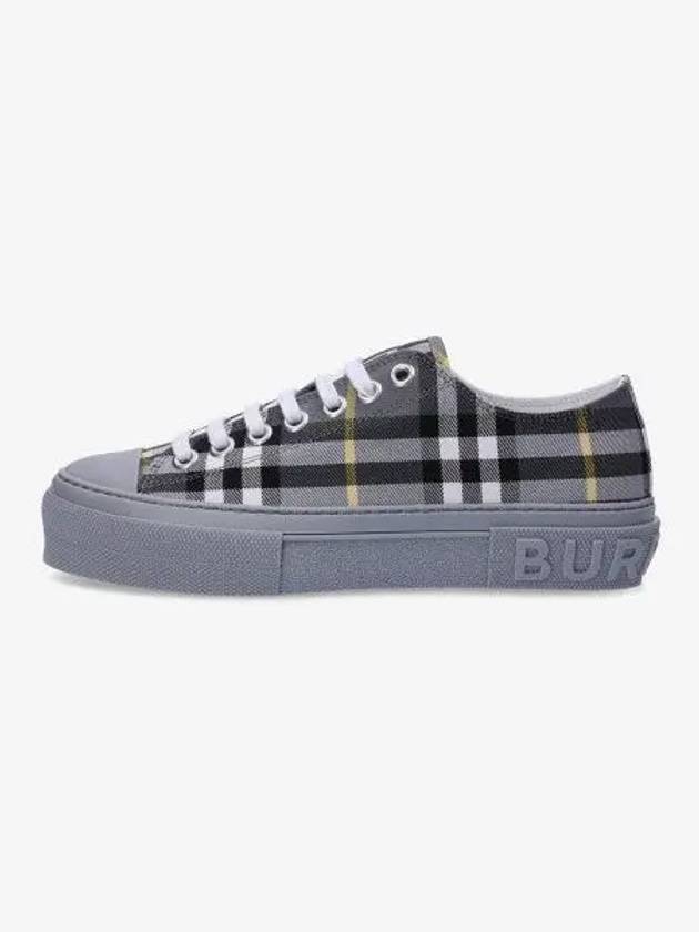 Vintage Check Cotton Low Top Sneakers Grey - BURBERRY - BALAAN 2