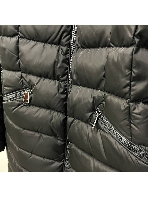 Women s FLAMMETTE Logo Patch Long Down Padded Jacket Black 1C50900 54155 999 - MONCLER - BALAAN 7