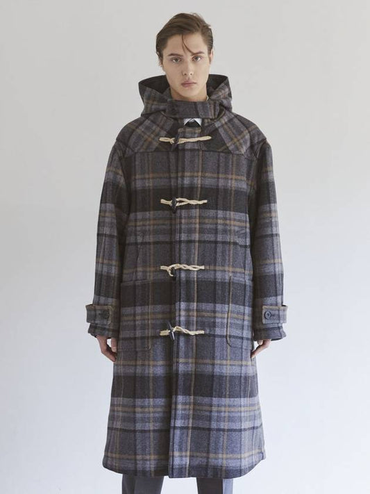 Oversized Wool Long Duffel Coat Gray - IFELSE - BALAAN 1