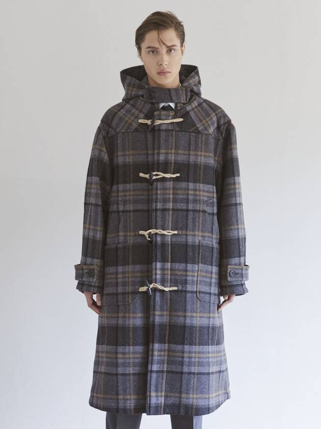 Oversized Wool Long Duffel Coat Gray - IFELSE - BALAAN 1