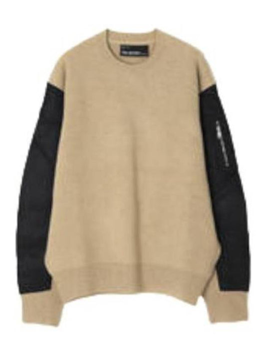 Knit hybrid nylon sleeve sweater - NEIL BARRETT - BALAAN 1