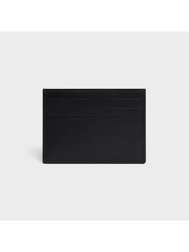 Triomphe Shiny Calfskin Card Wallet Black - CELINE - BALAAN 4