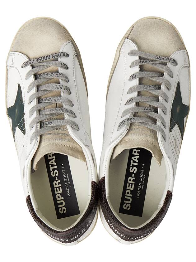 Superstar Brown Tab Low Top Sneakers White - GOLDEN GOOSE - BALAAN 3