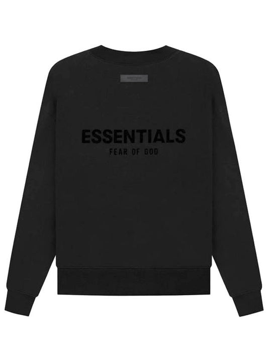 Essential The Core Collection Crew Neck Sweatshirt Black Men - FEAR OF GOD ESSENTIALS - BALAAN 1