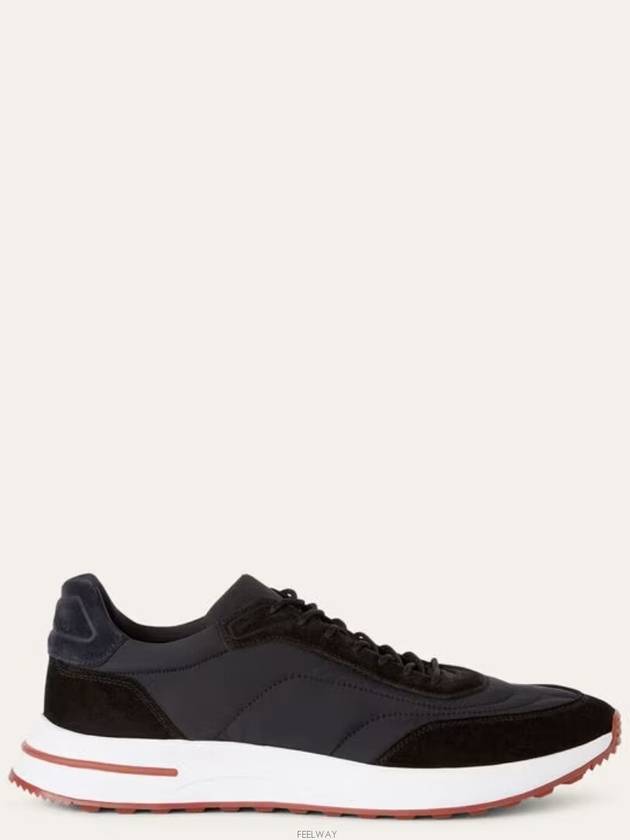 Week-End Walk Microfiber Storm System Sneakers Black - LORO PIANA - BALAAN 3