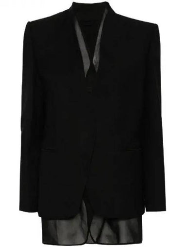 Insert sheer panel single blazer 271839 - BRUNELLO CUCINELLI - BALAAN 1