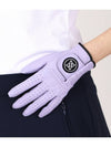 Logo Leather Golf Gloves Lavender - G/FORE - BALAAN 5