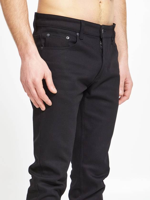 Men's Slim Fit Straight Pants Black - AMI - BALAAN 5