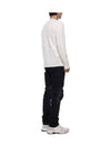 Raw Hand Cotton Crewneck Knit Top White - STONE ISLAND - BALAAN 7