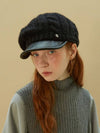 Duck beret Knitting black - BROWN HAT - BALAAN 2