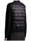 Wool Padded Zip-Up Cardigan Black - MONCLER - BALAAN 5