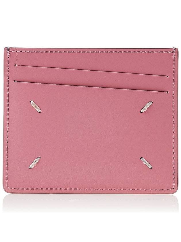 Four Stitch Leather Card Wallet Pink - MAISON MARGIELA - BALAAN 2