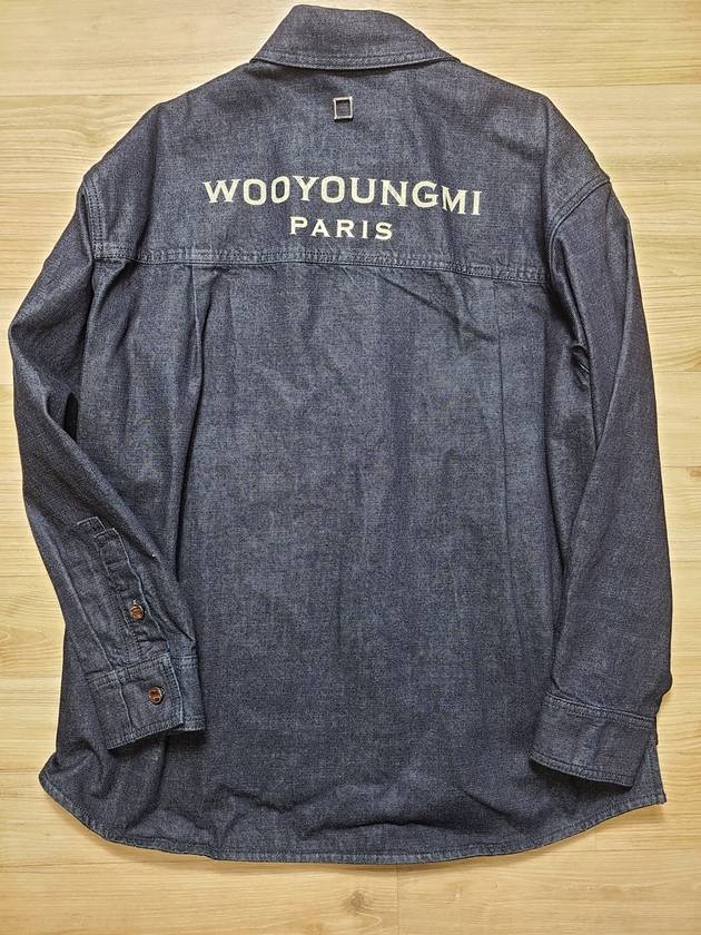 Blue Denim Back Logo Shirt W233SH17860L - WOOYOUNGMI - BALAAN 3