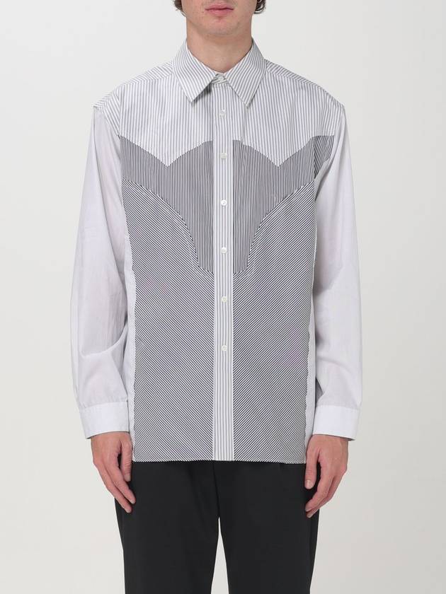 Striped Patchwork Long-Sleeved Shirt - MAISON MARGIELA - BALAAN 2