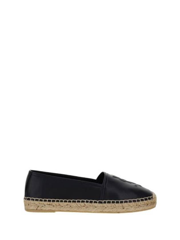 Leather Espadrilles Black - SAINT LAURENT - BALAAN 2