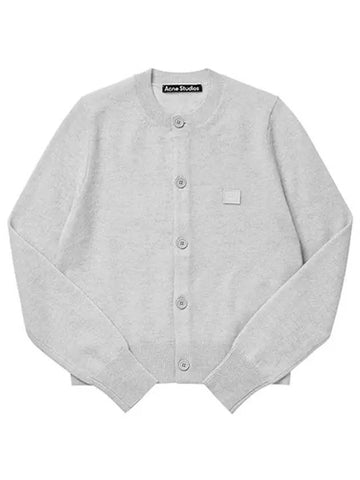 A60280 LIGHT GRAY MELANGE Women's Cardigan - ACNE STUDIOS - BALAAN 1