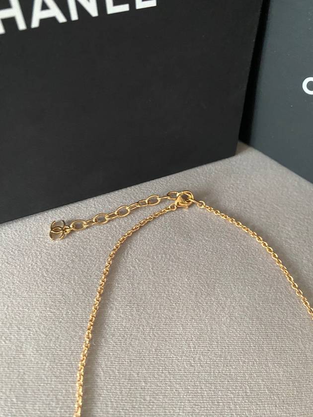 CC logo necklacepink jelly gold necklaceABD134 - CHANEL - BALAAN 6