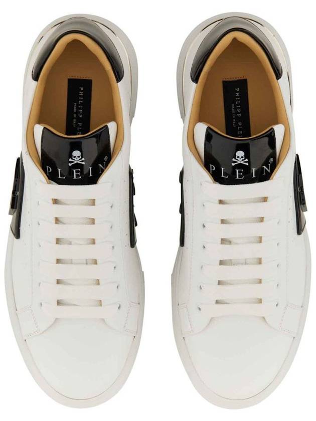 Phantom kick leather low top sneakers white - PHILIPP PLEIN - BALAAN 7