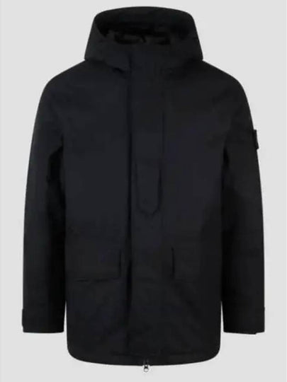 Ghost Piece Nylon Hooded Jacket Black - STONE ISLAND - BALAAN 2