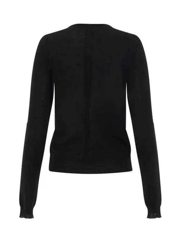 Biker Level Round Neck Knit Top Black - RICK OWENS - BALAAN 5