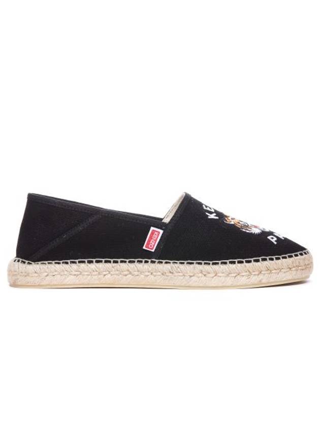 Lucky Tiger Embroidery Canvas Espadrilles Black - KENZO - BALAAN 2