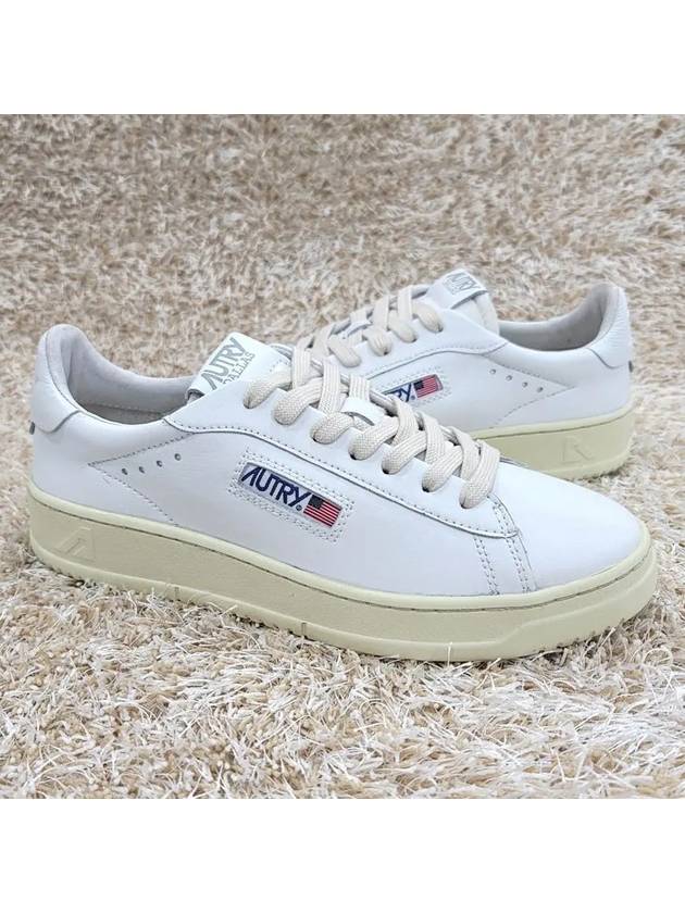 Dallas White Tab Leather Low Top Sneakers White - AUTRY - BALAAN 2