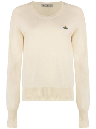 ORB Logo Knit Top White - VIVIENNE WESTWOOD - BALAAN 2