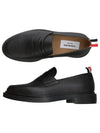 Pebble Grain Rubber Sole Penny Loafer Black - THOM BROWNE - BALAAN 2