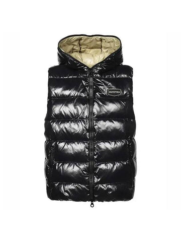 Pherkad Nylon Padded Vest Yellow Black - DUVETICA - BALAAN 1