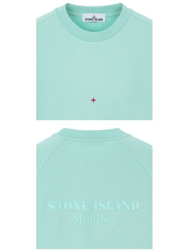 Marina Logo Patch Sweatshirt Mint - STONE ISLAND - BALAAN 7