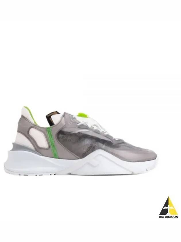 Flow Low Top Sneakers Grey - FENDI - BALAAN 2