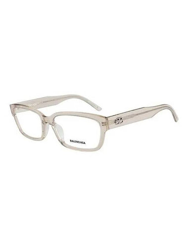 Eyewear Frame Rectangle Acetate Eyeglasses Beige - BALENCIAGA - BALAAN 1