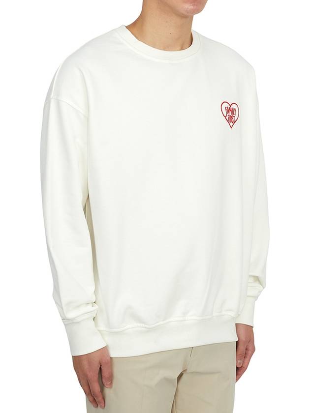 Heart Sweatshirt White - FAMILY FIRST - BALAAN 4